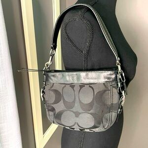 COACH Grey and black shoulder bag